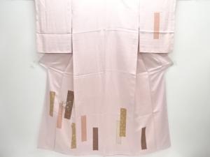 未使用品　短冊に椿・藤模様刺繍訪問着